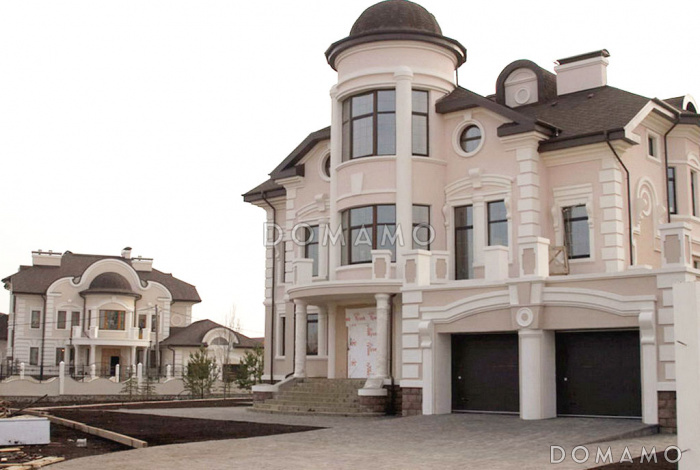 Проект загородного жилого дома спроектированного в традициях неоклассицизма начала ХХв.