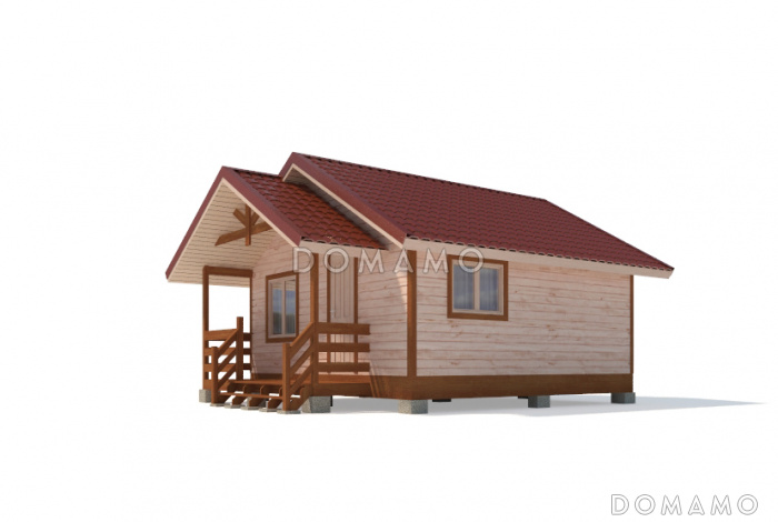 Проект дома 5х5 из клееного бруса