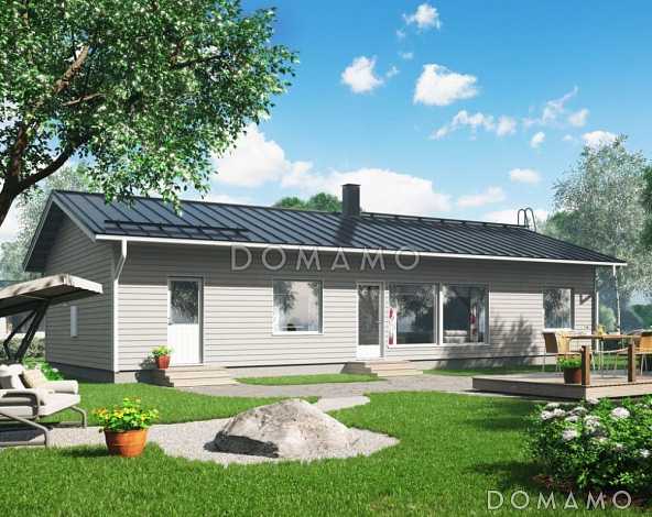 Проект каркасного дома с просторной прихожей