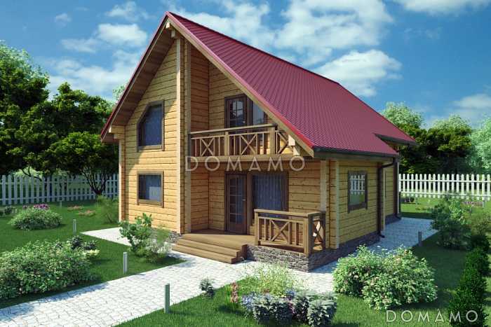 Проект дома из клееного бруса до 200 кв.м