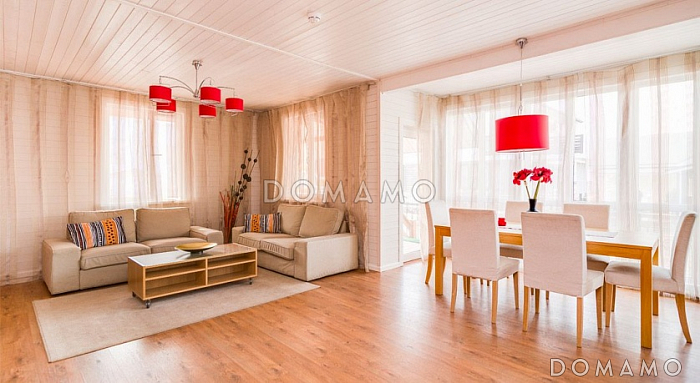 Проект каркасного дома 10х10 с топочной