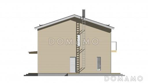 Проект каркасного дома в европейском стиле / Фасад 4